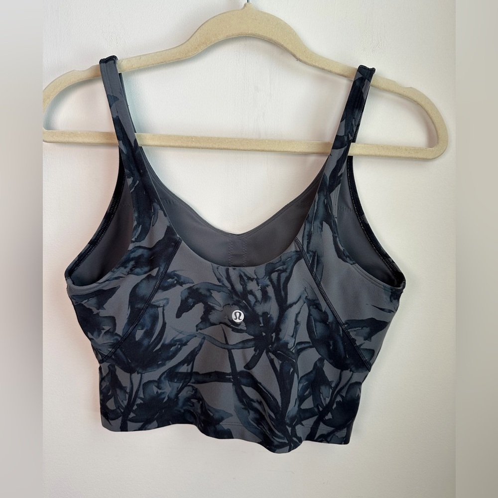 lululemon athletica Dark Gray Floral Racerback Tank - Picture 8 of 10